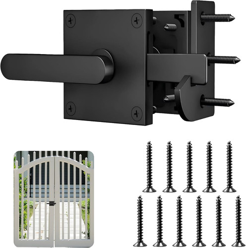 Double side gate latch black - side,