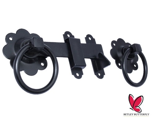 Black quality garden gate - black,