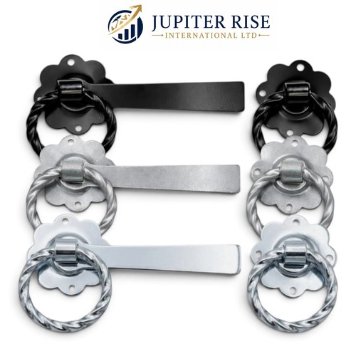 Twisted ring gate latch heavy - ring,