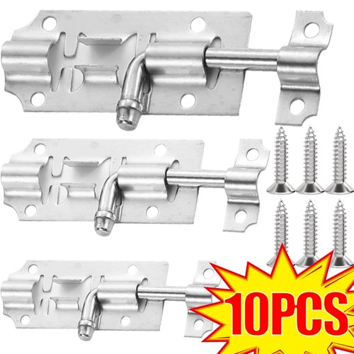 10x stainless steel door bolt - steel,
