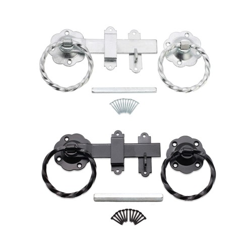 Twisted ring gate latch heavy - latch,