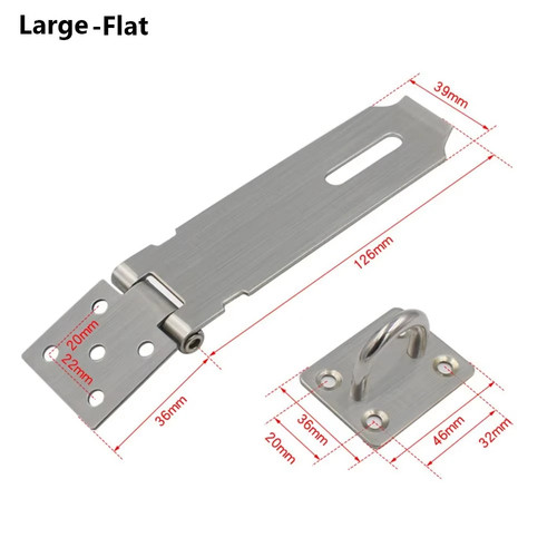 Stainless steel padlock hasp - steel,