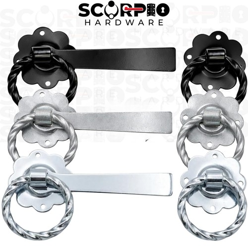 Twisted ring gate latch heavy - ring,