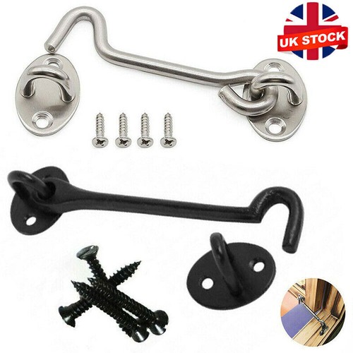 Cabin hook and eye - and, latch