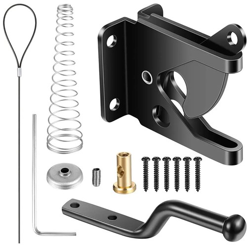 Self locking gate - locking, gravity