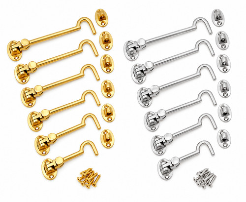 Brass chrome cabin hook - cabin, eye