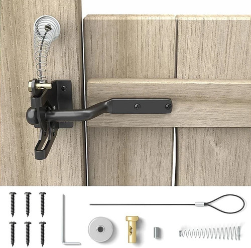 Self locking gate gravity - locking,
