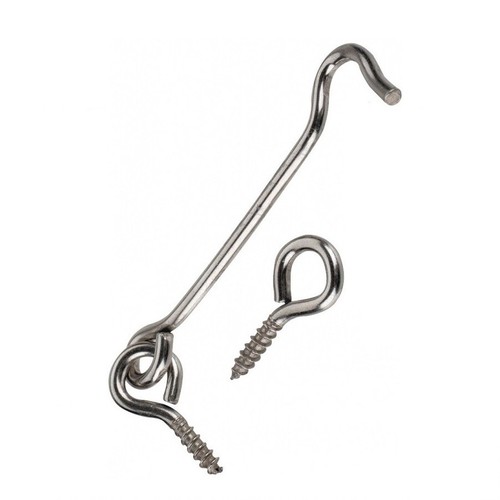 Galvanised steel cabin hook - galvanised,