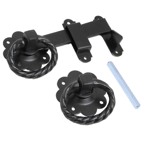 Ring gate latch black - ring,