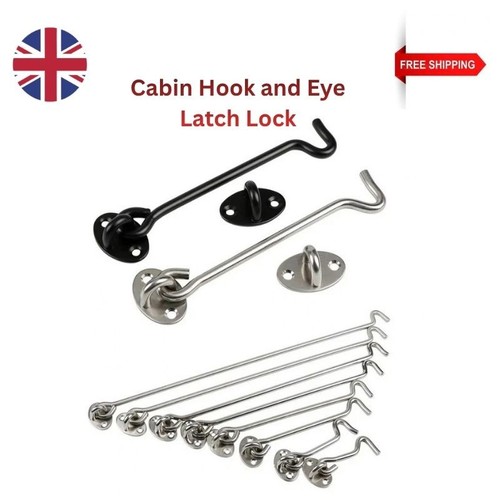 Cabin hook and - and, latch