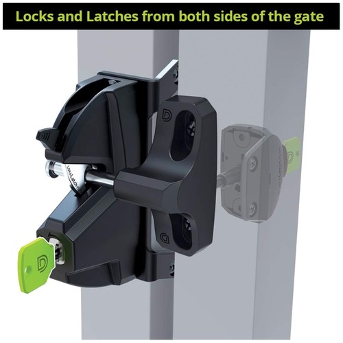 Dual sided key lock - dual-sided, latch